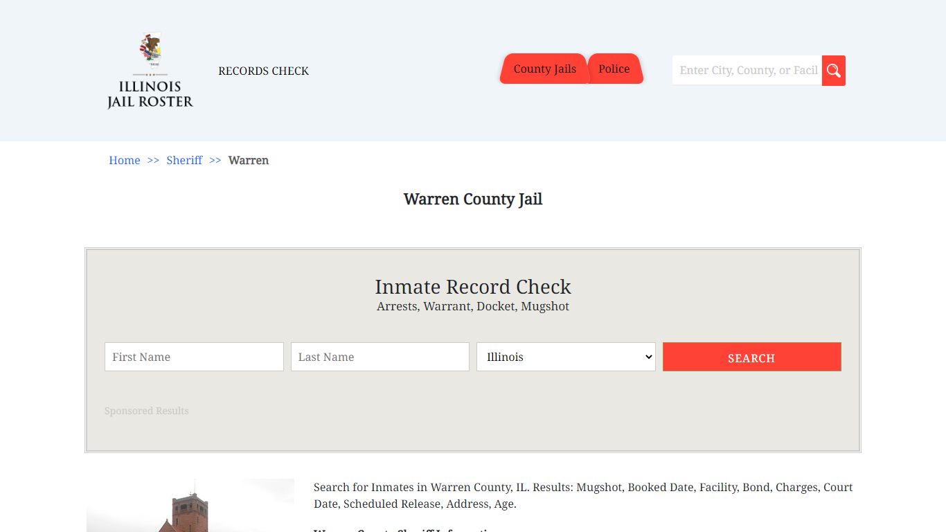 Warren County Jail - Jail Roster Search