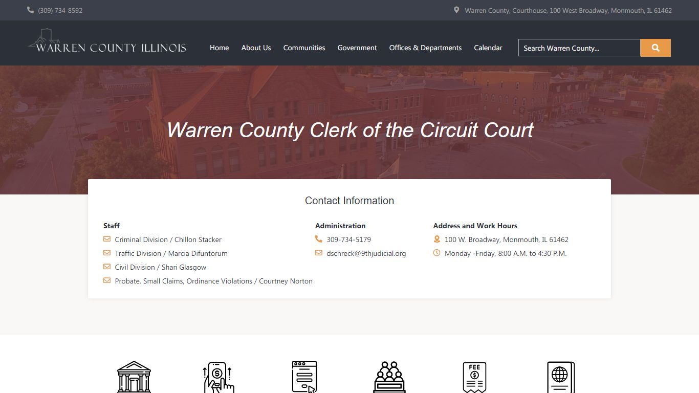 Circuit Clerk - Warren County IL